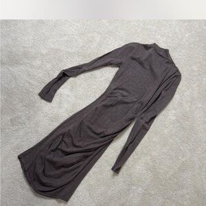 Express Long Sleeve Gray Dress